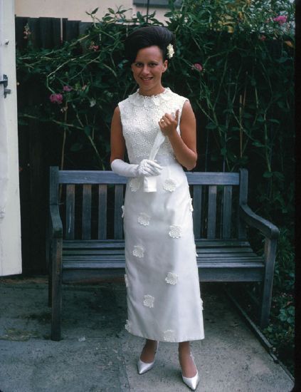 . In Wendy's parents yard, 1966-07-28. 